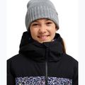 Vaikiška sniego lenktynių striukė ROXY Snowyhill Printed Puffy true black wildin out rg 4
