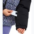 Vaikiška sniego lenktynių striukė ROXY Snowyhill Printed Puffy true black wildin out rg 6