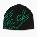 Žieminė kepurė Lacoste RB3021 black/fluorine green