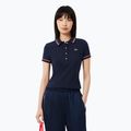 Moteriški polo marškinėliai Lacoste Polo DF9599 navy blue/rill/grenadine