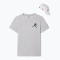 Vyriški teniso marškinėliai Lacoste TH1044 silver chine/navy blue