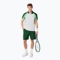 Vyriški teniso polo marškinėliai Lacoste Polo DH8963 white/liamone green 2