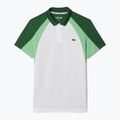 Vyriški teniso polo marškinėliai Lacoste Polo DH8963 white/liamone green 5