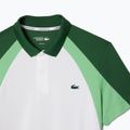 Vyriški teniso polo marškinėliai Lacoste Polo DH8963 white/liamone green 7
