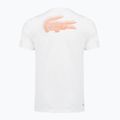 Vyriški teniso marškinėliai Lacoste TH0003 white/blossom 2