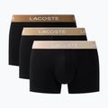 Vyriškos trumpikės Lacoste 5H1297 3 pack black/sisal/viennese/cookie
