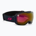 Julbo Pioneer mėlyni/rožiniai/blyksniai rožiniai slidinėjimo akiniai J7311212127