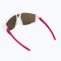 Julbo Fury S Spectron 3Cf matiniai blizgūs balti/rožiniai vaikiški dviratininkų akiniai J5501110 2