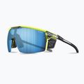 Julbo Ultimate Cover Polar 4 Hd dviratininkų akiniai juoda/geltona fluo/capsule ocean master 8