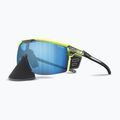 Julbo Ultimate Cover Polar 4 Hd dviratininkų akiniai juoda/geltona fluo/capsule ocean master 9