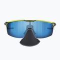 Julbo Ultimate Cover Polar 4 Hd dviratininkų akiniai juoda/geltona fluo/capsule ocean master 11