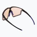 Julbo Edge Reactiv 1-3 High Contrast matiniai permatomi juodi/violetiniai dviratininkų akiniai 3