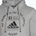 adidas džemperis su gobtuvu Boksininkų treniruočių džemperis pilkas ADICL02B 3