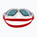 Aquasphere Vista balta/raudona plaukimo kaukė MS5050915LMR 5