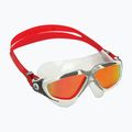 Aquasphere Vista balta/raudona plaukimo kaukė MS5050915LMR 8