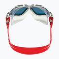 Aquasphere Vista balta/raudona plaukimo kaukė MS5050915LMR 9