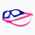 Aquasphere Seal Kid 2 2022 mėlyna/rožinė/skaidri vaikiška plaukimo kaukė 4
