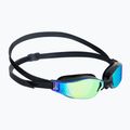 Aquasphere Xceed juodi/juodi/veidrodiniai geltoni plaukimo akiniai EP3030101LMY