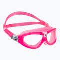 Aquasphere Seal Kid 2 2022 rožinė/rožinė/skaidri vaikiška plaukimo kaukė