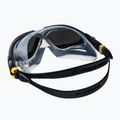 Aquasphere Vista tamsiai pilka / juoda / veidrodinė sidabrinė plaukimo kaukė 4