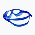 Aquasphere Vista 2022 mėlyna/oranžinė/skaidri vaikiška plaukimo kaukė 4