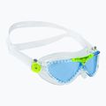 Aquasphere Vista skaidri/šviesiai žalia/mėlyna vaikiška plaukimo kaukė MS5080031LB