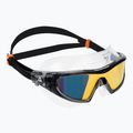 Aquasphere Vista Pro tamsiai pilka/juoda plaukimo kaukė MS5041201LMO