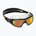 Aquasphere Vista Pro tamsiai pilka/juoda plaukimo kaukė MS5041201LMO 8