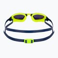 Aquasphere Xceed ryškiai geltonos/navy blue spalvos plaukimo akiniai EP3037104LMY 5