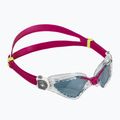 Aquasphere Kayenne Compact skaidrūs / aviečių spalvos vaikiški plaukimo akiniai