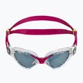 Aquasphere Kayenne Compact skaidrūs / aviečių spalvos vaikiški plaukimo akiniai 2