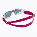 Aquasphere Kayenne Compact skaidrūs / aviečių spalvos vaikiški plaukimo akiniai 4
