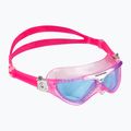 Aquasphere Vista vaikiška plaukimo kaukė rožinė/balta/mėlyna MS5630209LB