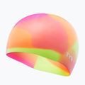 Vaikiška plaukimo kepuraitė TYR Tiedye Silicone Multicolor Jr yellow/pink/orange 3