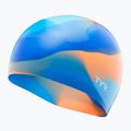 Vaikiška plaukimo kepuraitė TYR Tiedye Silicone Multicolor Jr blue/orange 3