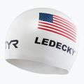 Plaukimo kepuraitė TYR Ledecky Silicone white 3