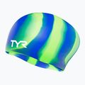 Plaukimo kepuraitė TYR Multi-Color Long Hair Silicone green/blue multi