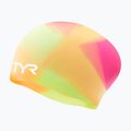 Plaukimo kepuraitė TYR Tiedye Long Hair Multicolor Jr yellow/pink/orange
