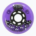 Ratukai riedučiams FR Skates Street Invaders Wheels 80mm/84A X4 purple/black