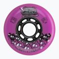 Ratukai riedučiams FR Skates Street Invaders Wheels 80mm/84A X4 pink/black