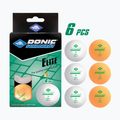Stalo teniso kamuoliukai Donic-Schildkröt 1-Star Elite Poly 40+ 6vnt. white/orange