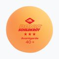 Donic-Schildkröt 3-Stars Avantgarde kamuoliukas Poly 40+ 3 vnt. stalo teniso kamuoliukų oranžinės spalvos 608338 2