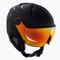 Alpina Attelas Visor QVM slidinėjimo šalmas juodas matinis