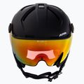 Alpina Attelas Visor QVM slidinėjimo šalmas juodas matinis 2