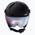 Alpina Attelas Visor QVM juodas matinis/sidabrinis slidinėjimo šalmas 2