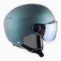 Alpina Arber Visor Q Lite slidinėjimo šalmas benzininis/žalias matinis 13