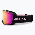 Alpina Nakiska Q-Lite juodi/rožiniai matiniai/rožiniai slidinėjimo akiniai 4
