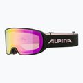 Alpina Nakiska Q-Lite juodi/rožiniai matiniai/rožiniai slidinėjimo akiniai 6