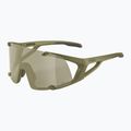 Akiniai nuo saulės Alpina Hawkeye Q-Lite olive matt/silver mirror