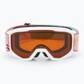 Vaikiški slidinėjimo akiniai Alpina Piney white/ flower matt/ orange 2